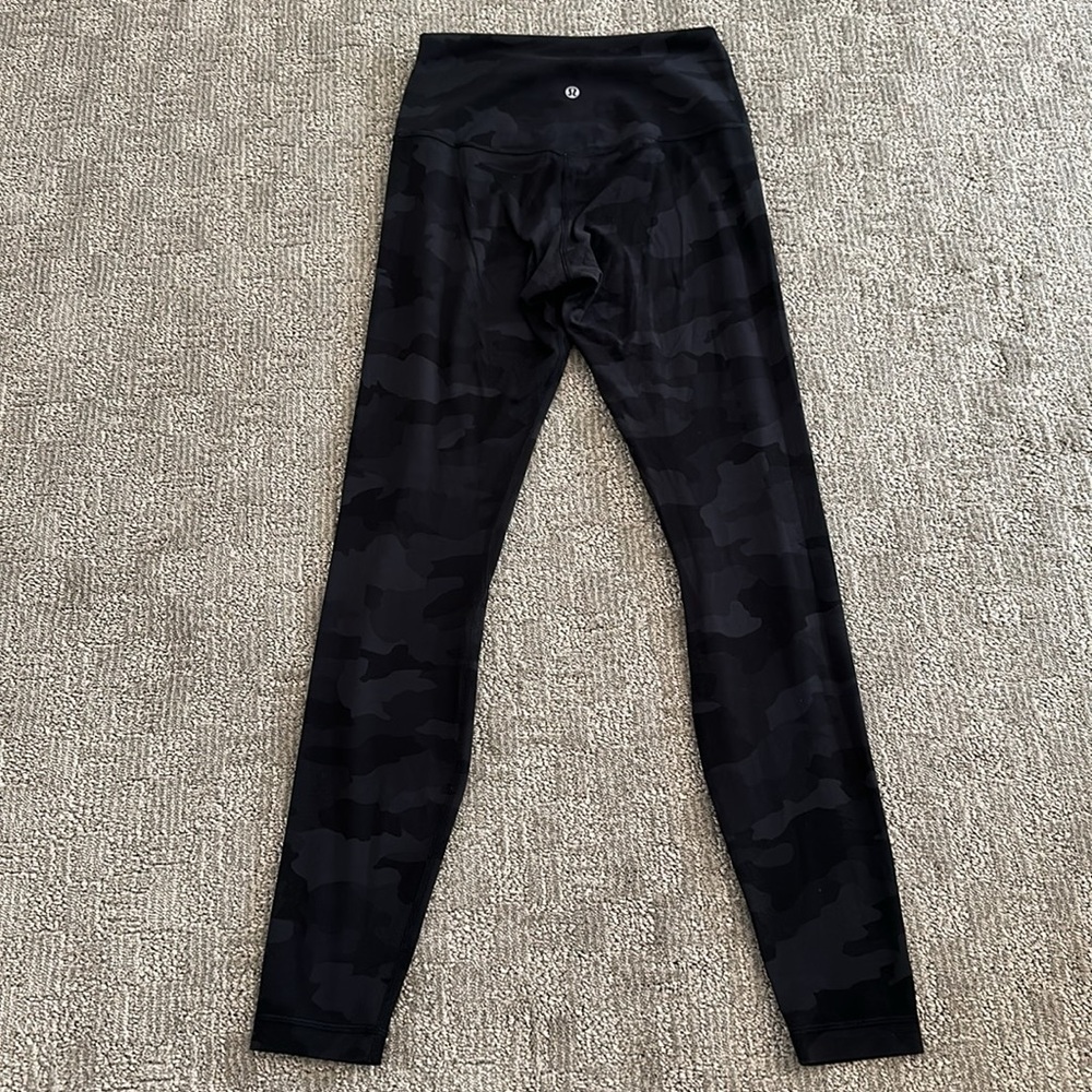 lululemon athletica Black Camo High-Rise Leggings